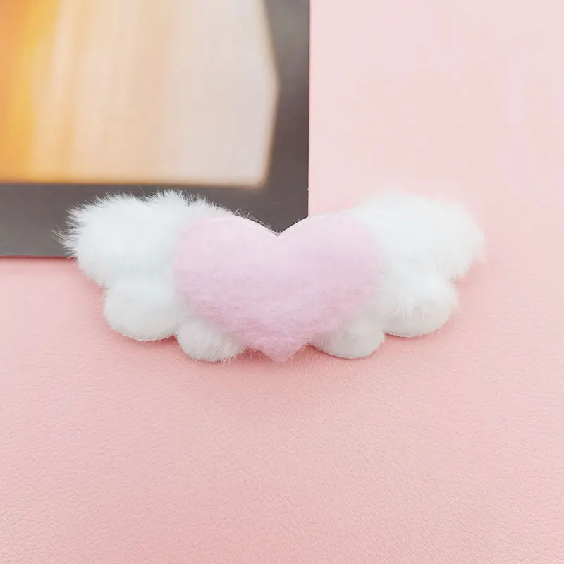 20 Stück Herz-, Stern- und Engelsflügel-Applikationen, gepolstert, zum Selbermachen, für Haarspangen und Hüte, süße Flügel-Accessoires, Aufnäher – Detail 13