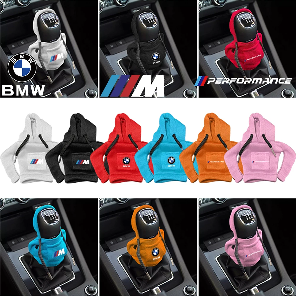 Hoodie Car Gear Shift Knob Cover Manual Handle Change Lever Cover For Bmw M Performance M3 M5 M6 F01 F20 F10 F13 F15 F16 F30 F34