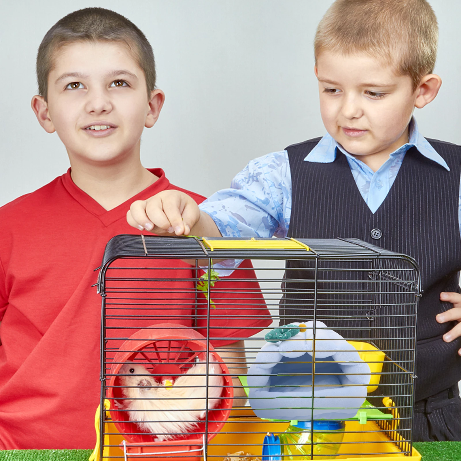 

Warm Cotton Nest Hamster House Bed Cave Hideout Small Animal Pet Winter Blue Mini Material Couch Car Travel Outdoor