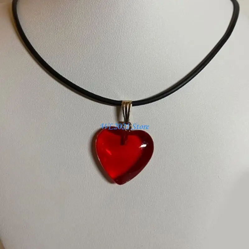 

G5GC Pendant Choker Beads Necklace Heart Pendant Choker Suitable for Fashionable Look
