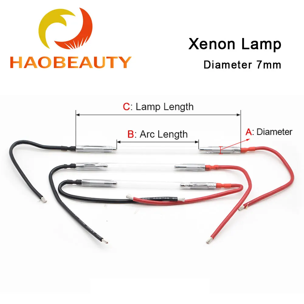 Xenon Lamp 7*120*230 7*120*250 Nd YAG Laser Machine Lamp Xenon Flash Tube Laser Lamp Laser Pulsed Xenon Lamp For Welding Machine