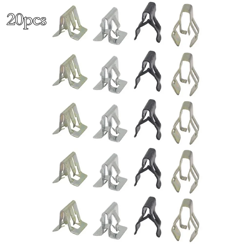 20X Car Center Console Dashboard Clip General Instrument Panel Metal Rivet Instrument Panel Fastener Clips NEW