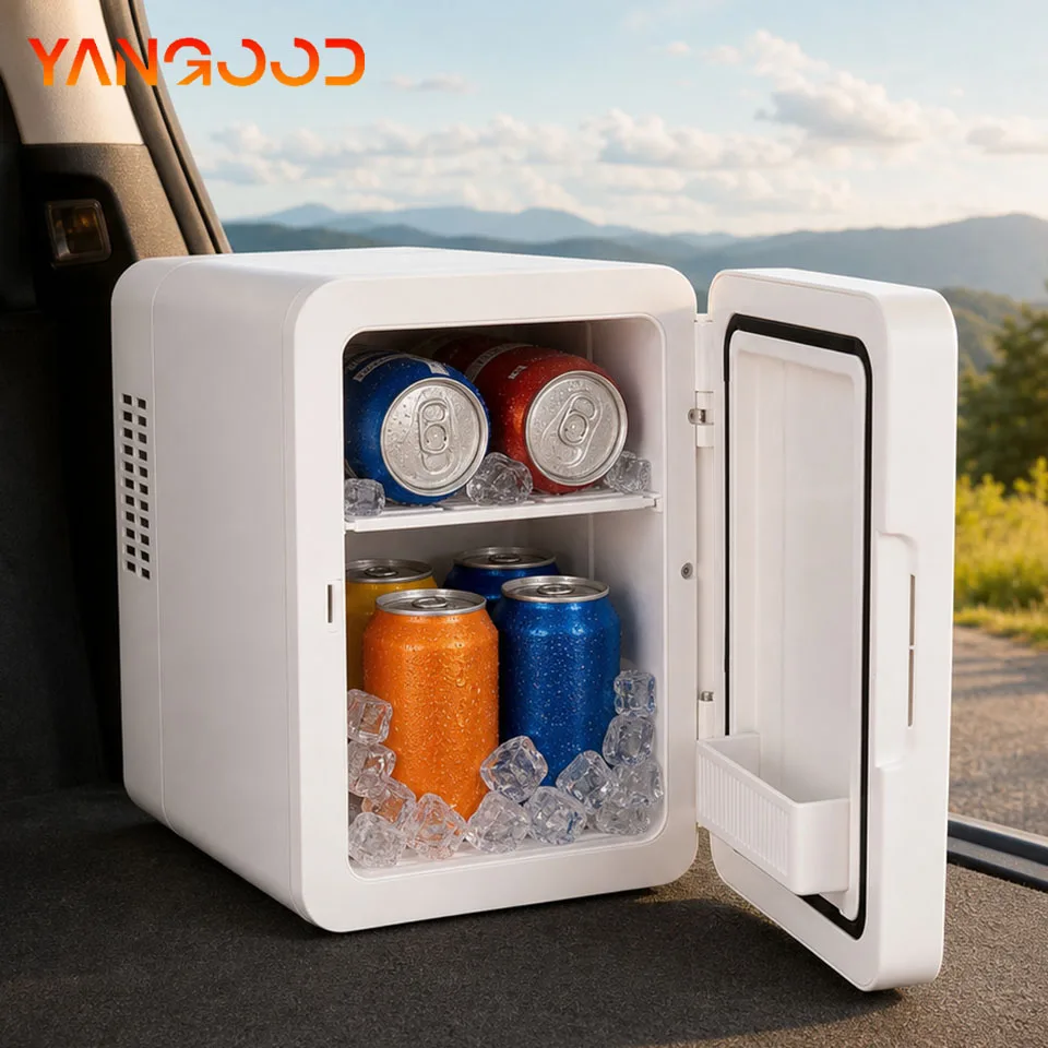 4L 12V Car Dual-Purpose Refrigerator Storage Fresh Fruit Drinks Cosmetics Can Be Refrigerated Can Be Heated