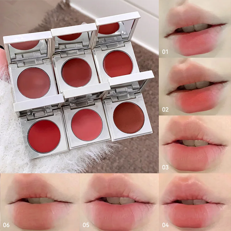 Creme multiuso GegeBear Velvet: matiz labial com acabamento fosco macio – propriedades de longa duração para um visual naturalmente radiante