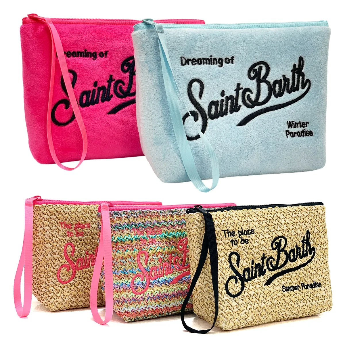 حقيبة مكياج بلون سادة للنساء مقاومة للماء وحقيبة تخزين ذات سعة كبيرة للسفر اليومي ومحفظة لطيفة للعناية بالبشرة وتنظيم الحقيبة