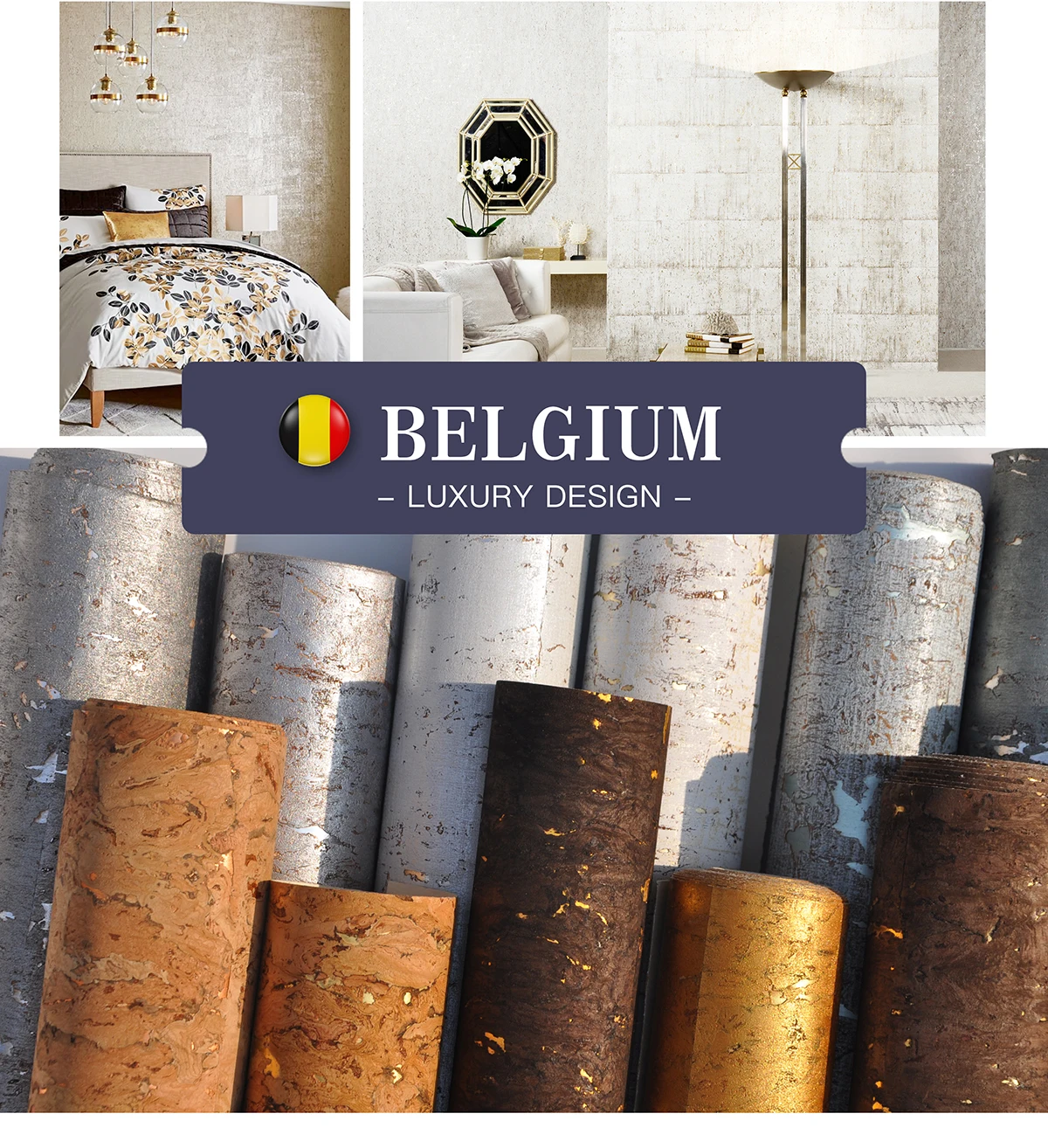 Papel de Parede de Cortiça para Decoração Luxo Material Natural Real Mais Cor Segurança