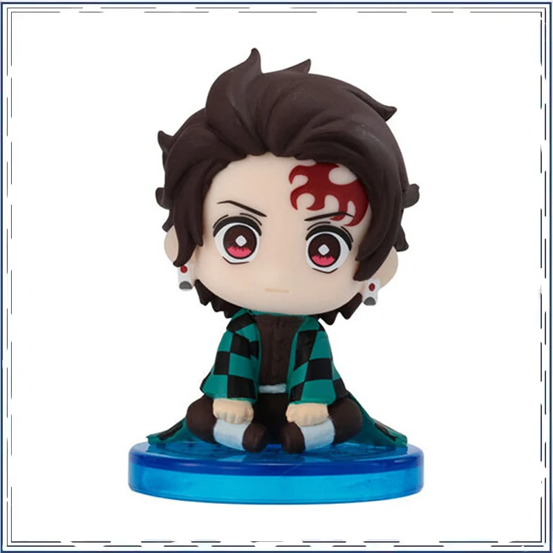 

Demon Slayer: Kimetsu No Yaiba Agatsuma Zenitsu Tomioka Giyuu Gashapon Sitting Posture Modeling Action Figure Model Toys