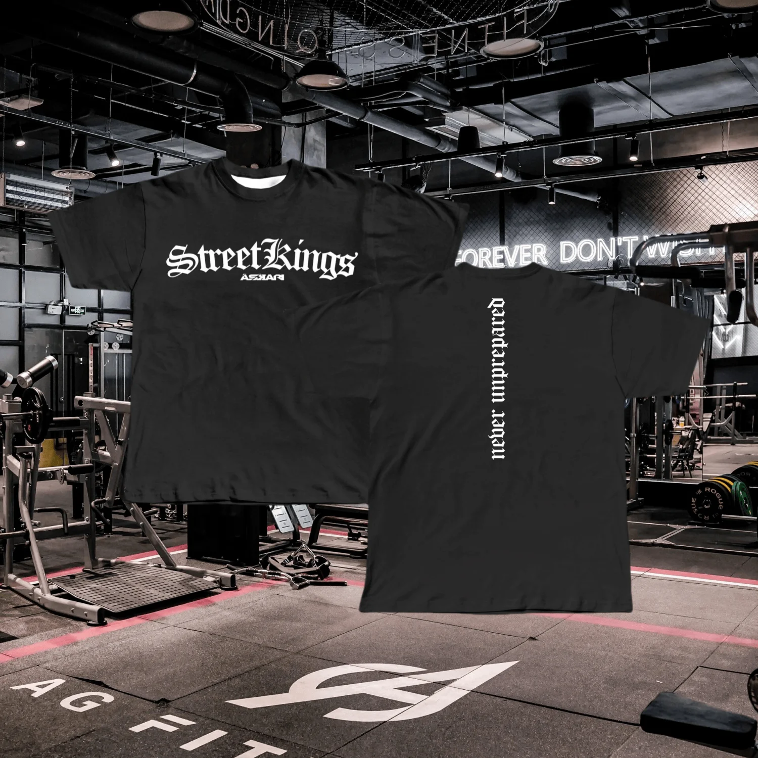 

Men's New Quick-drying T-shirt ASKARI Fashion Trend Fighting Fitness Short-sleeved Comfortable Sports Breathable T-shirt Moto