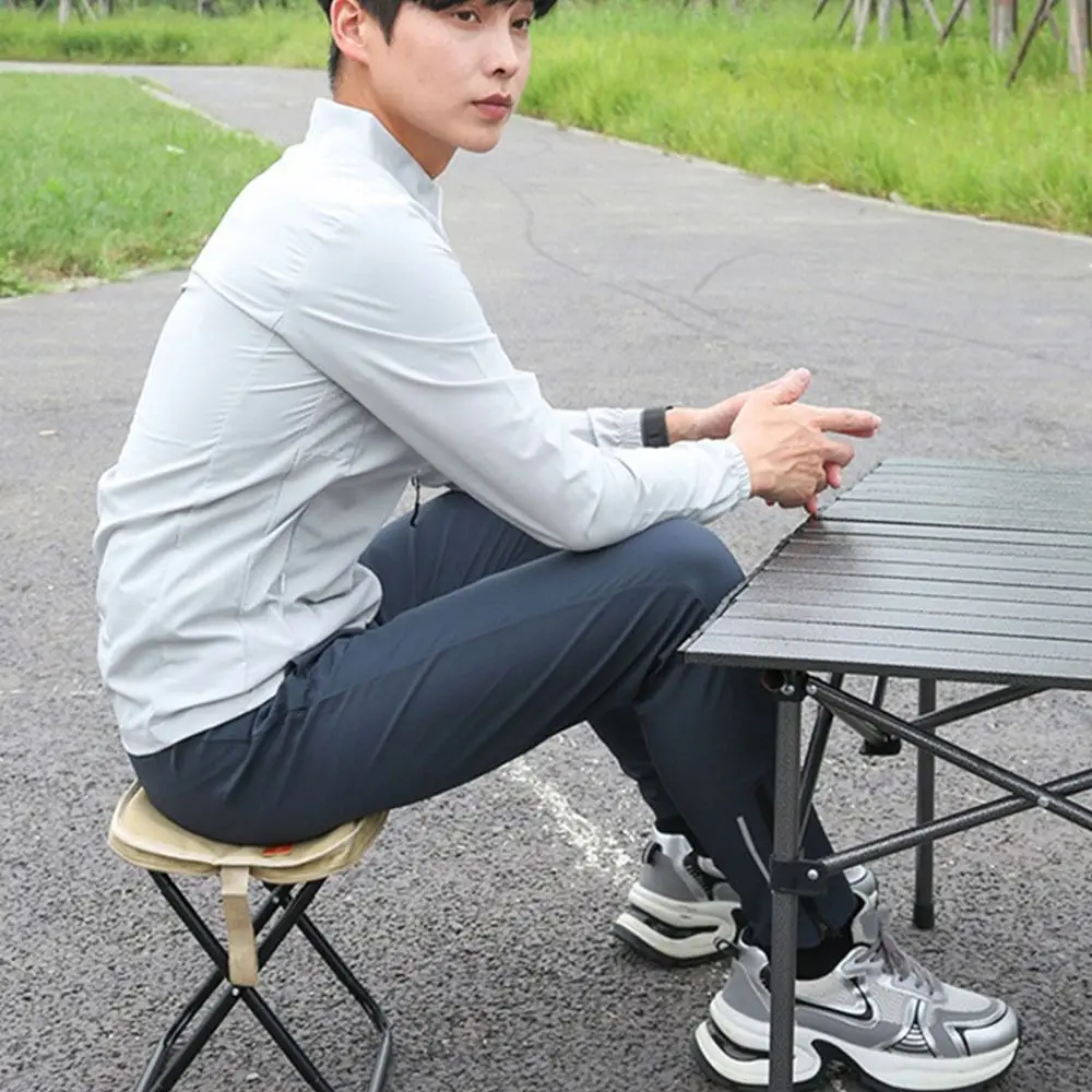 

Portable Ultra Light Camping Folding Chair Super Load-Bearing Wear-resistant Fishing Stool Handbag style Folding Stool Fishing