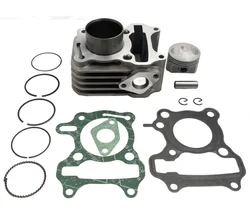 42mm Big Bore Engine Cylinder Piston Gasket kit 4-Stroke fit for SYM50 SYM70 Mio50 Sym Fiddle 2 Allo 50 Jet 4 Mio Engine Parts