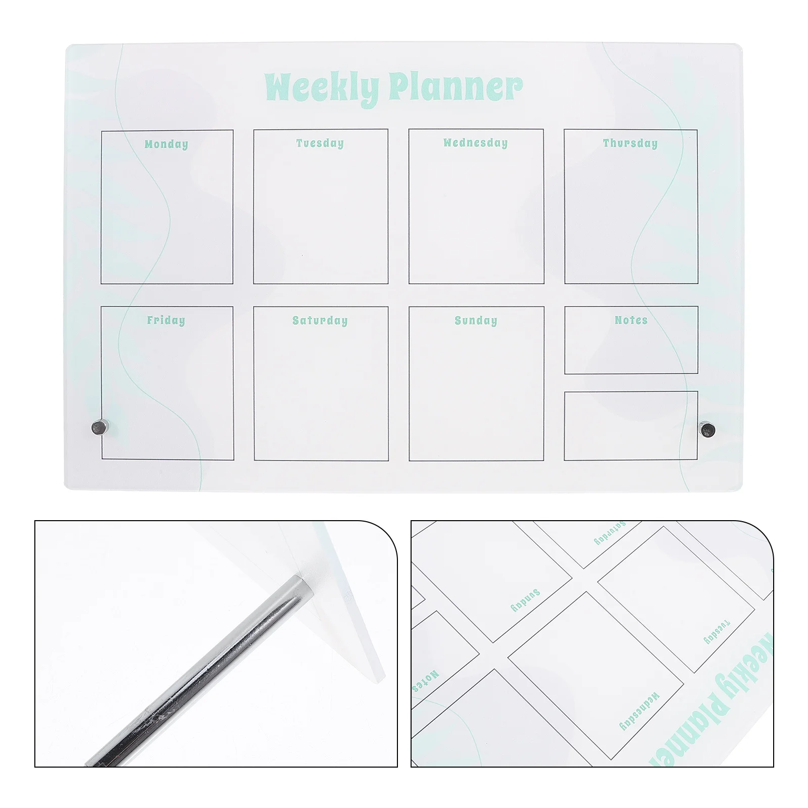

1Set Dry Erase Board Monthly Planner Fridge Magnetic Wall Daily Schedule Organizer Memo Dry Erase Boards Fridge Board Magnetic