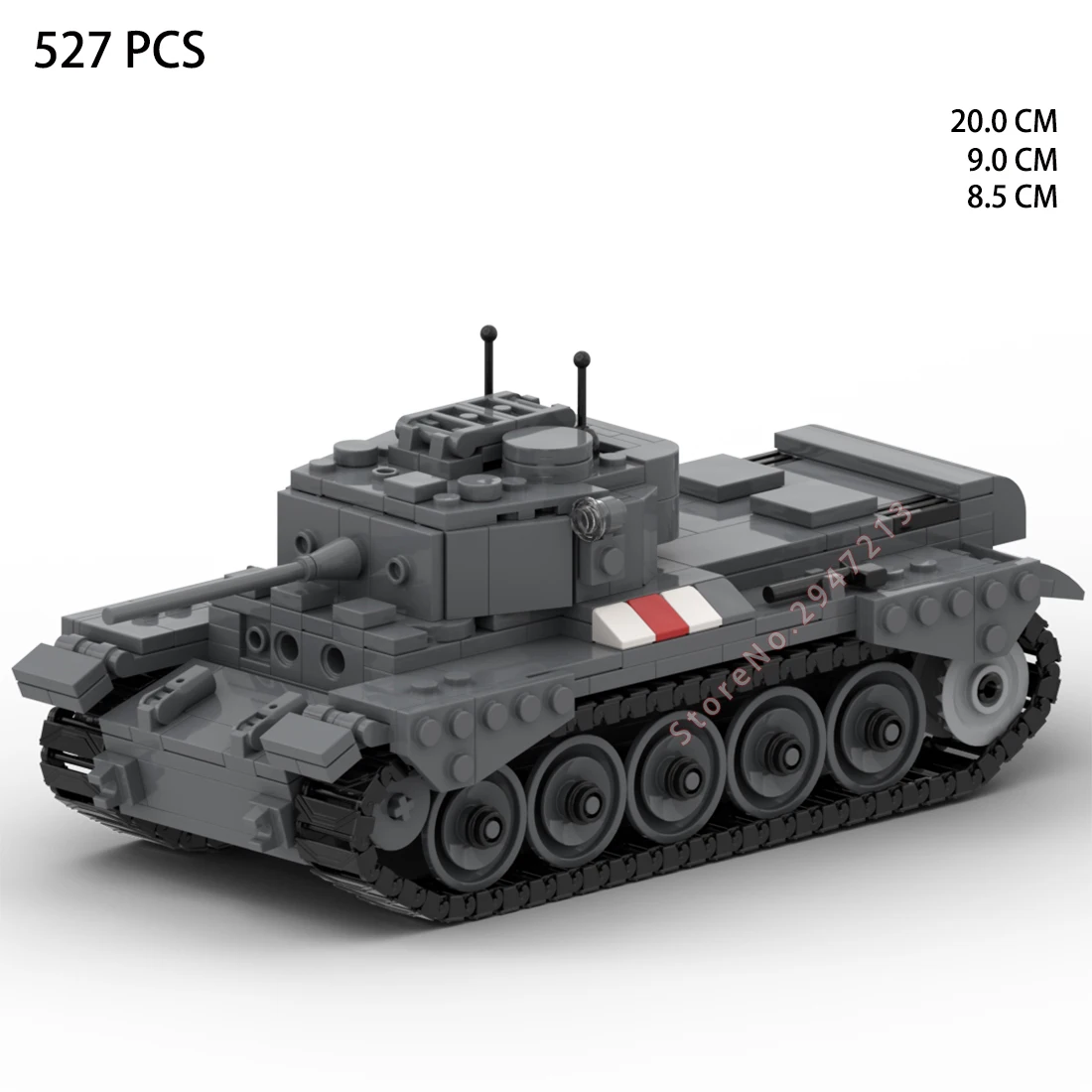 

hot military WW2 UK army British Cromwell tank weapons equipment vehicles Blitz war Building Blocks model bricks toys for gift