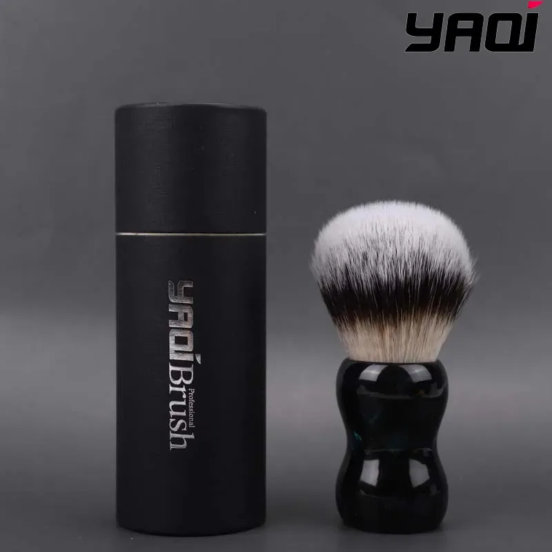 2026 YAQI Shaving Brush NEW  Flash Sale Night Emerald 26mm Synthetic Hair Resin Handle Men Wet Shaving Brush