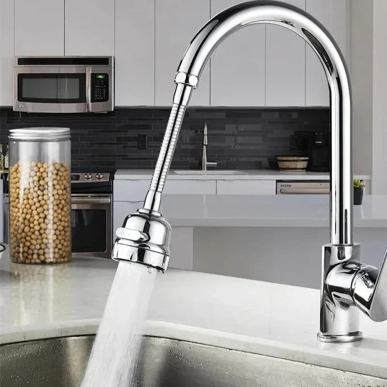 

3 Modes Sink Faucet 360 Degree Rotation Filter Extension Tube Shower Water Saving Tap Universal Kitchen Gadgets Accessories