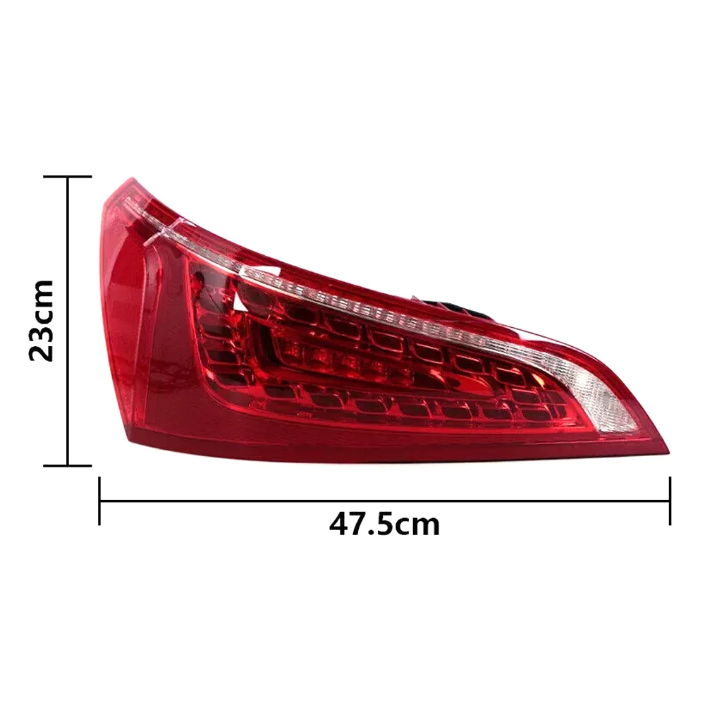 Full LED Tail Light Assembly for Audi Q5 2010-2013, featuring dynamic sequential turn signals and rear brake lights, plug-and-pl
