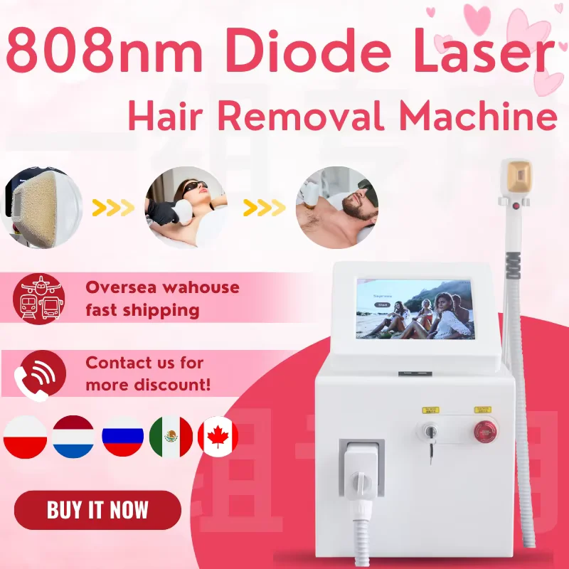 

808nm Semiconductor Laser Painless Hair Removal Machine, 3500W Hair Removal Equipment, Three - wavelength Ice Titanium Device