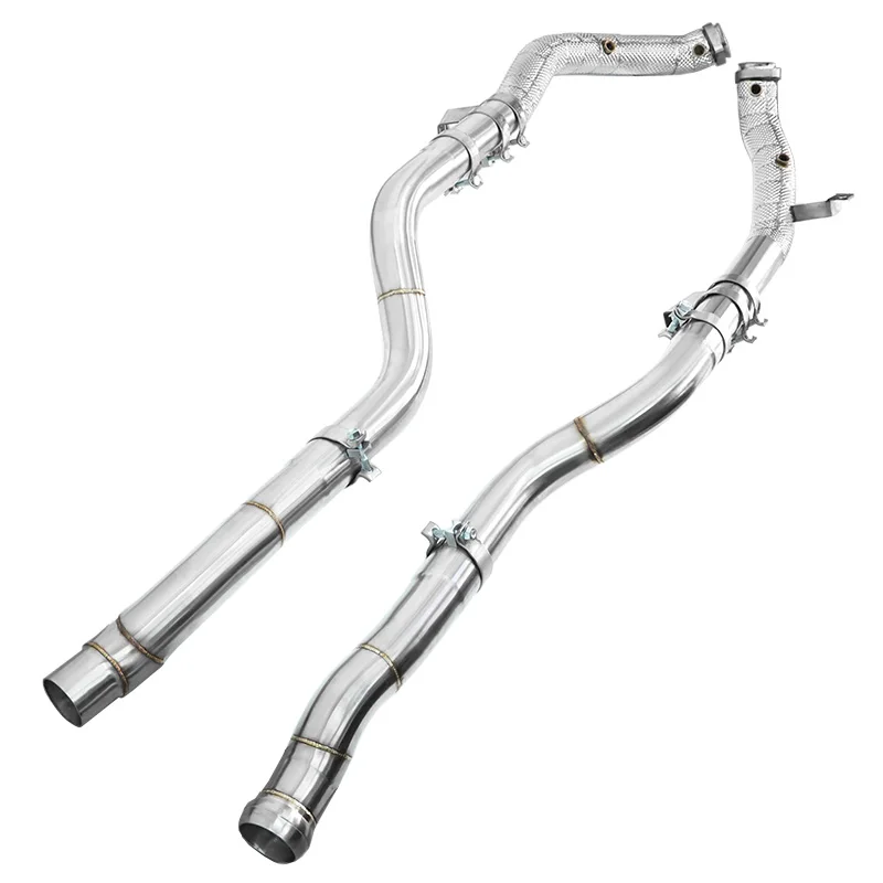 

Car Stainless Steel Heatshield Exhaust Pipe Downpipe For Mercedes-Benz CLS63 CLS63S AMG Cls550 W218 5.5T