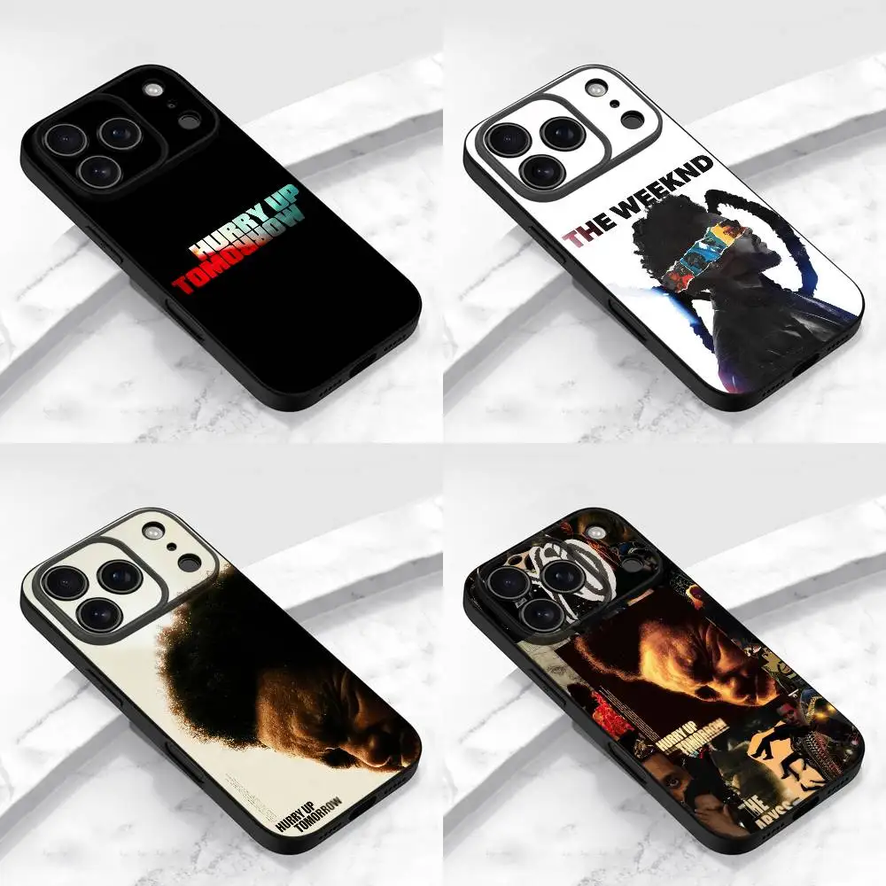Casing HP T-The Weeknd Hurry Up Tomorrow XO untuk iPhone 17,16,15,14,13,12,11,Pro,Max,Plus,E,Air,Mini Pelindung Hitam