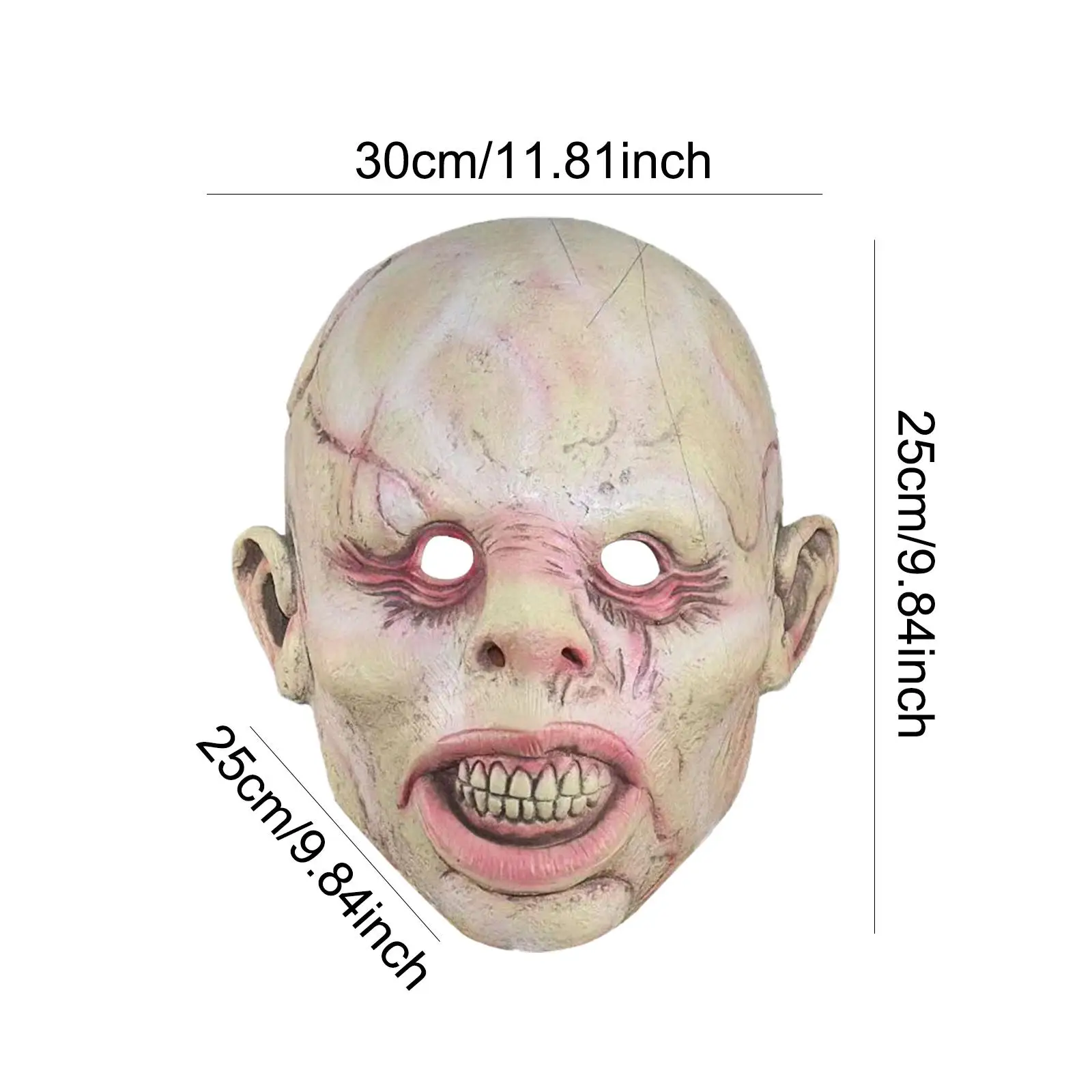 قناع الهالوين المخيف، إكسسوارات أزياء للبالغين، دعامة تنكرية للهالوين، دعامة قناع الرأس، قناع الرعب المخيف