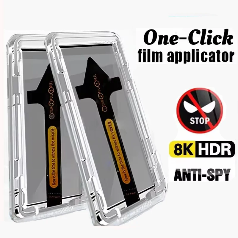 

Privacy Anti Spy Peep Screen Protector For X100 Ultra VIVO X200 Pro X70 X90 X60 X80 + Tempered Glass With Auto installer Tool
