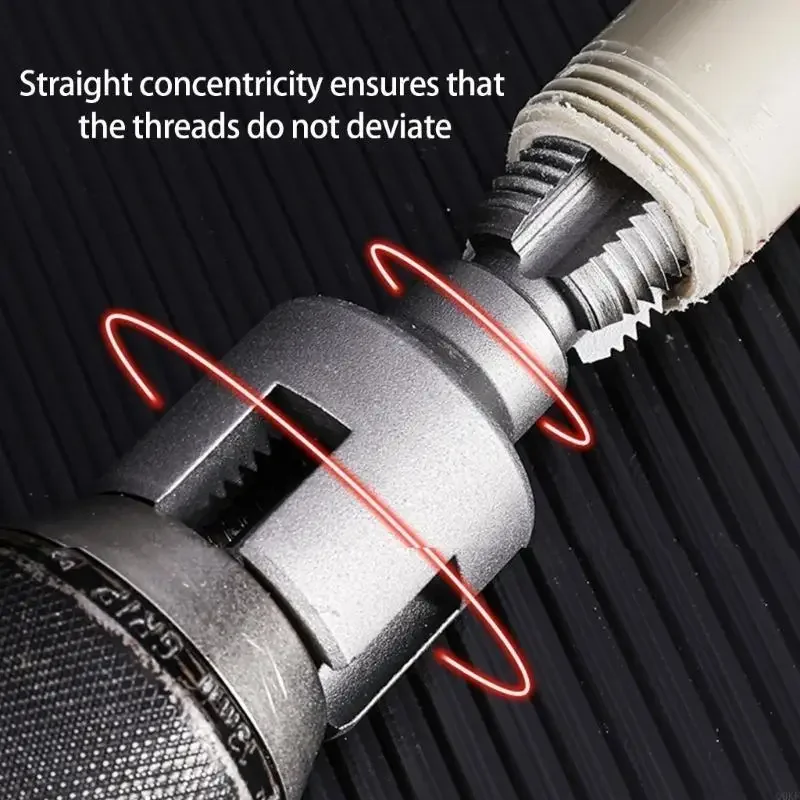 "3/4"가 전기 드릴 DIY 파이프 설치 용 배관 액세서리가있는 직업 PVC 스레드 메이커 도구 키트