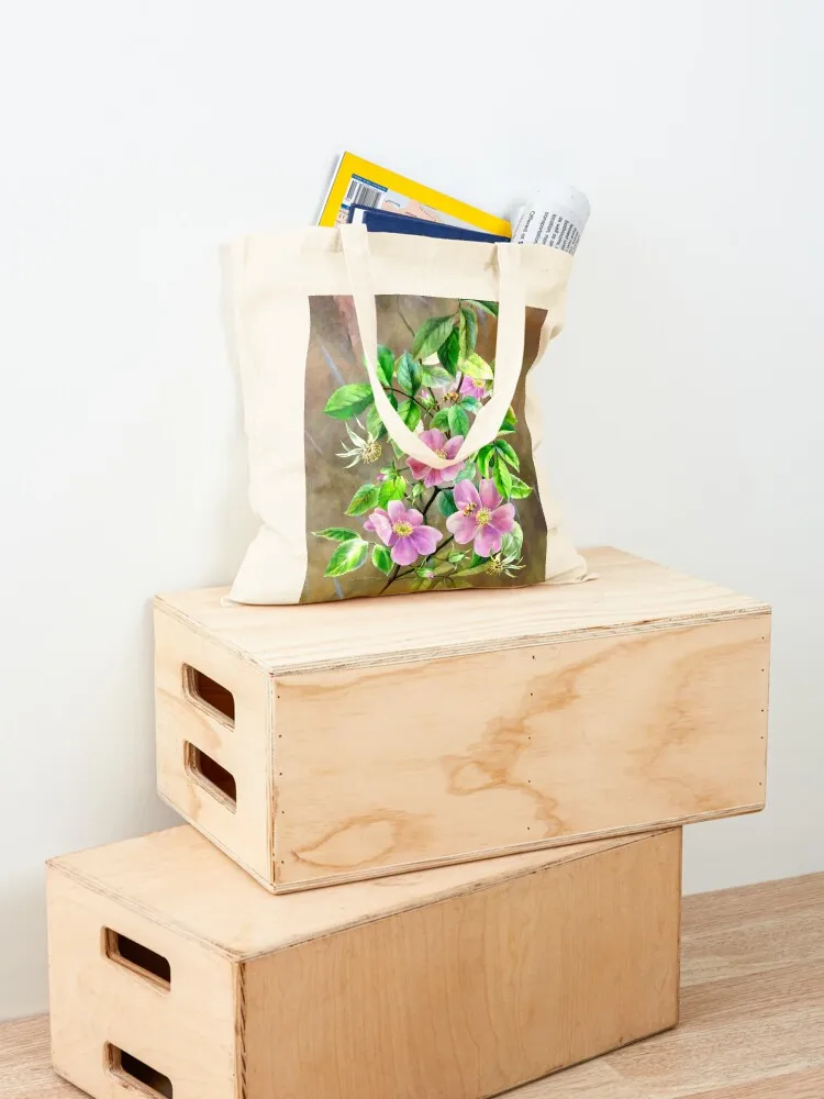 Wild Roses Tote Bag canvas tote bag shopping cart bags Candy bags shopping trolley bag