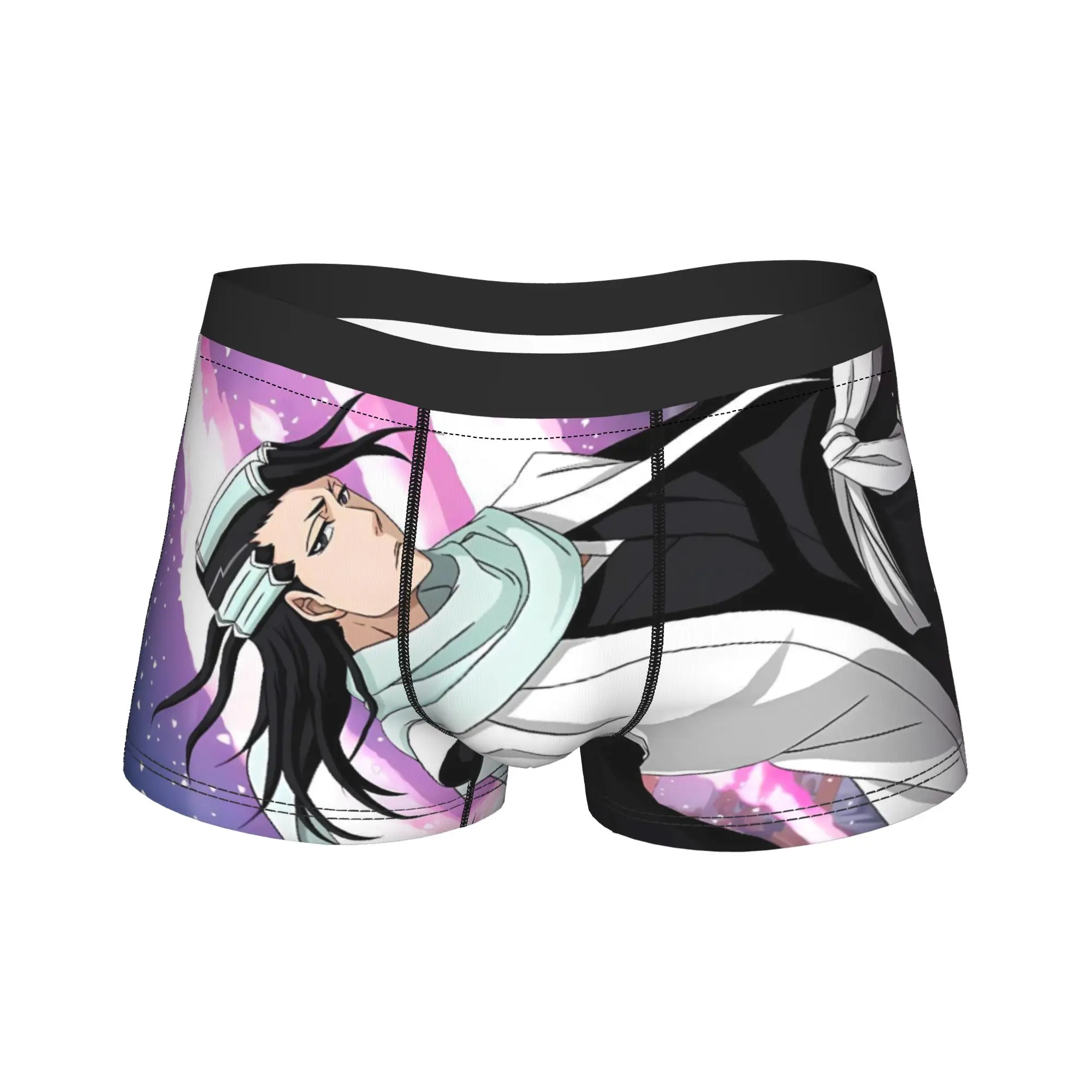 

Byakuya Kuchiki Bleach Underwear Printed Boxershorts High Quality Males Underpants Classic Boxer Brief Birthday Gift