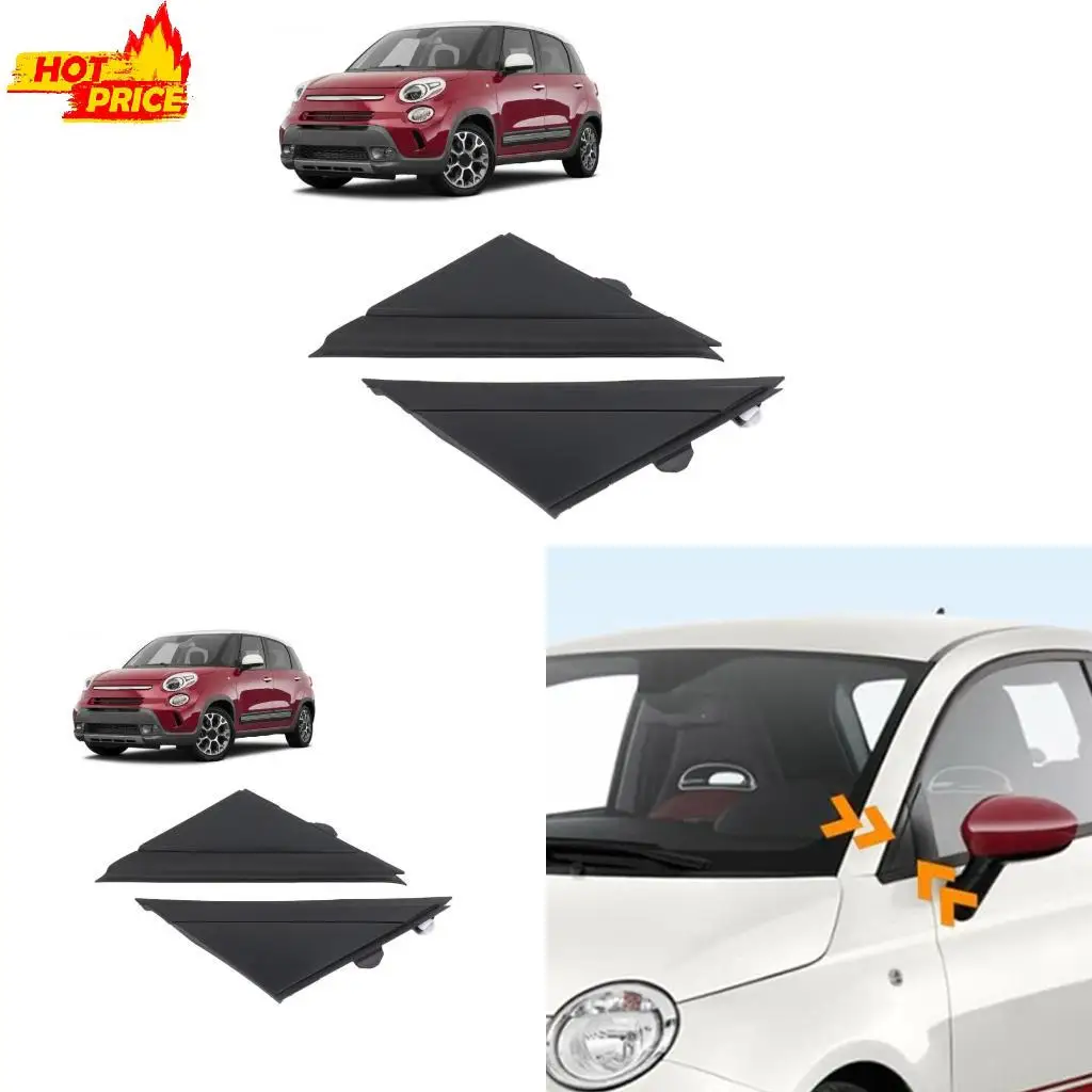 

2x Trianglar Mirror Flag Trim Easy Installation No Modification Required for 500