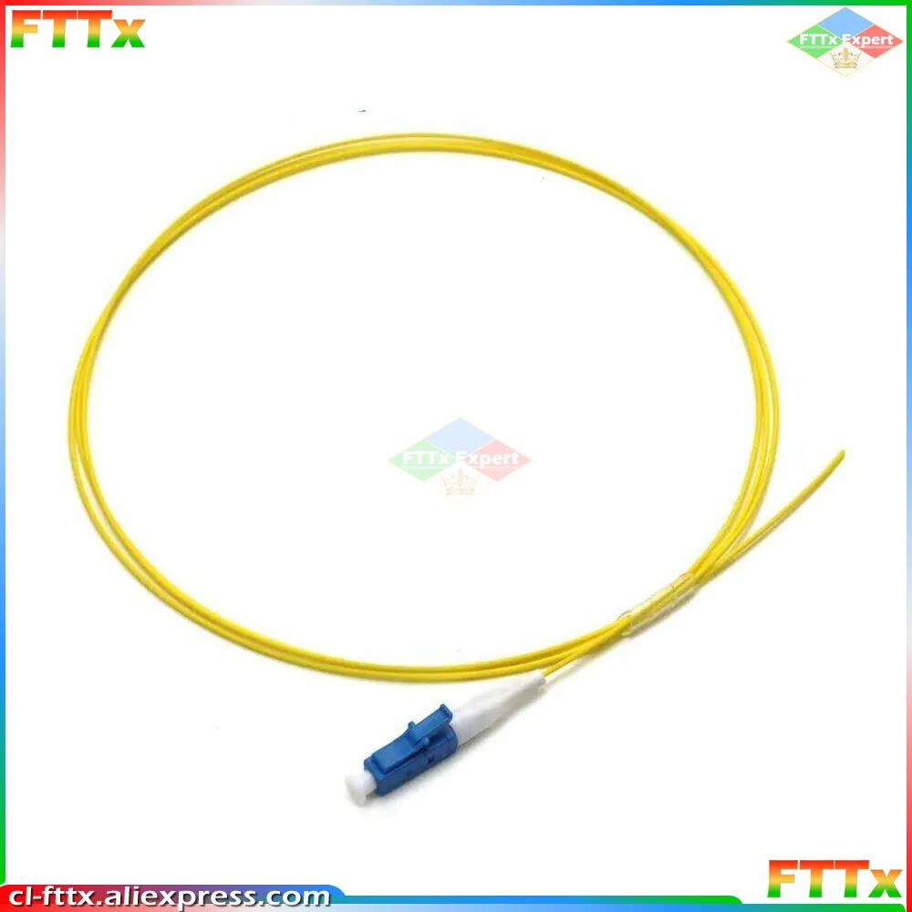 

50PCS/Lot LC/UPC Fiber Pigtail Simplex 9/125 Single Mode 1 core SM SX LC UPC Optical Fiber Pigtail 1.5M Cable