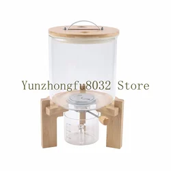 Flour and Cereal Container 5L/7.5L Rice Dispenser Glass Food Storage Container for Kitchen