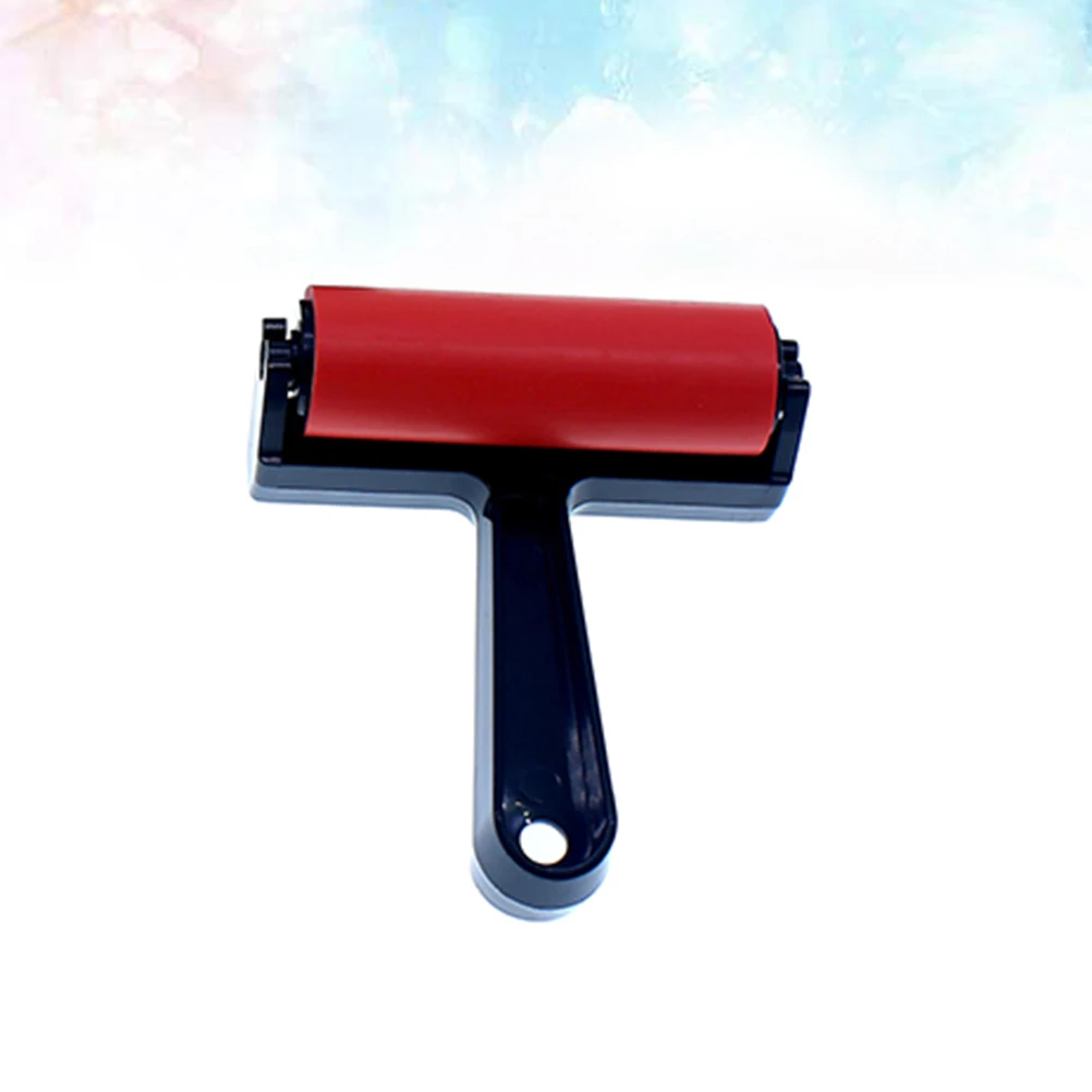 

Artist Rubber Roller Handle Ink Painting Brush Scrapbooks Wallpapers Drawing Graffiti (Red Length 20cm)