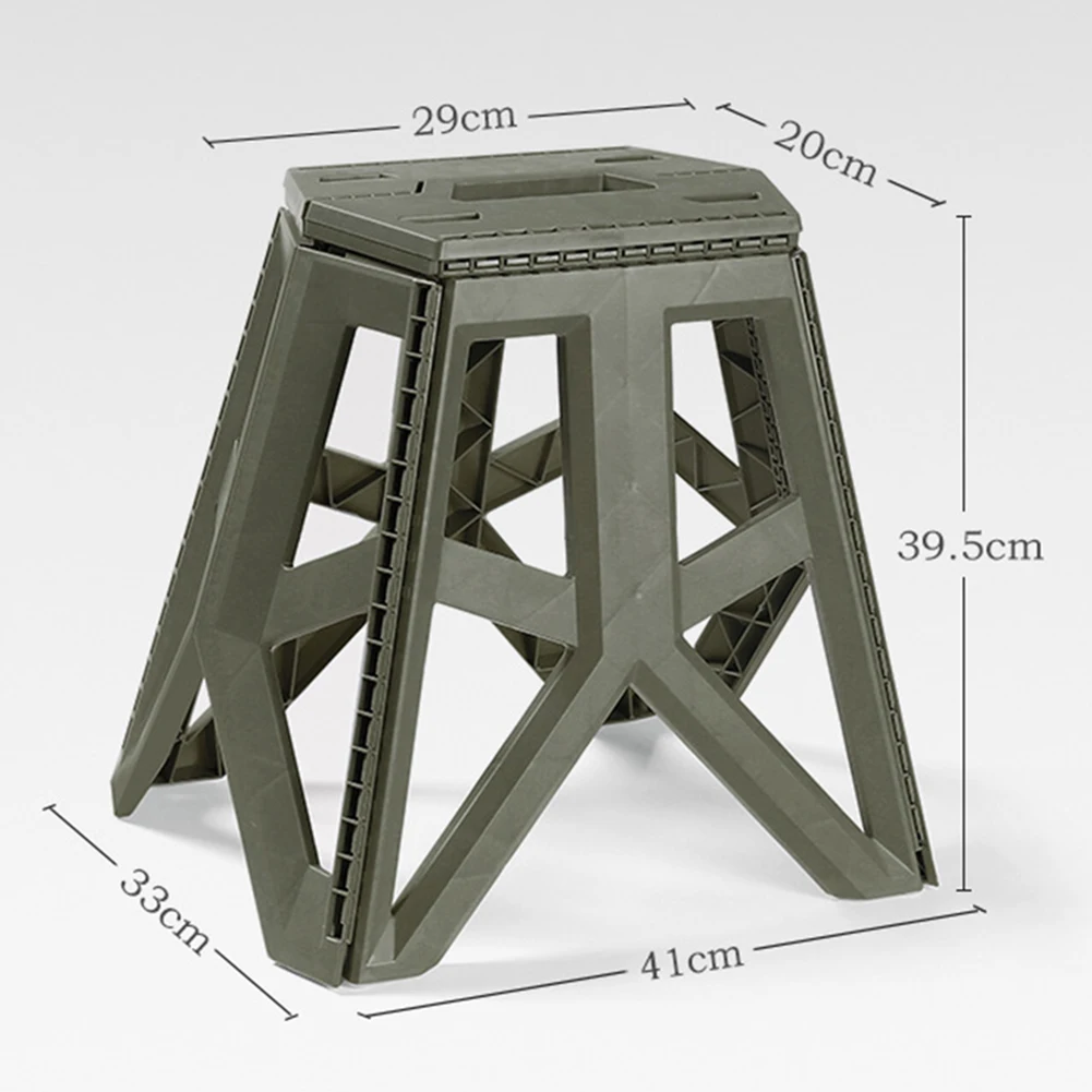 Outdoor Portable Folding Stool High Load-bearing Handle Design Fishing Stool Square Stool Maza