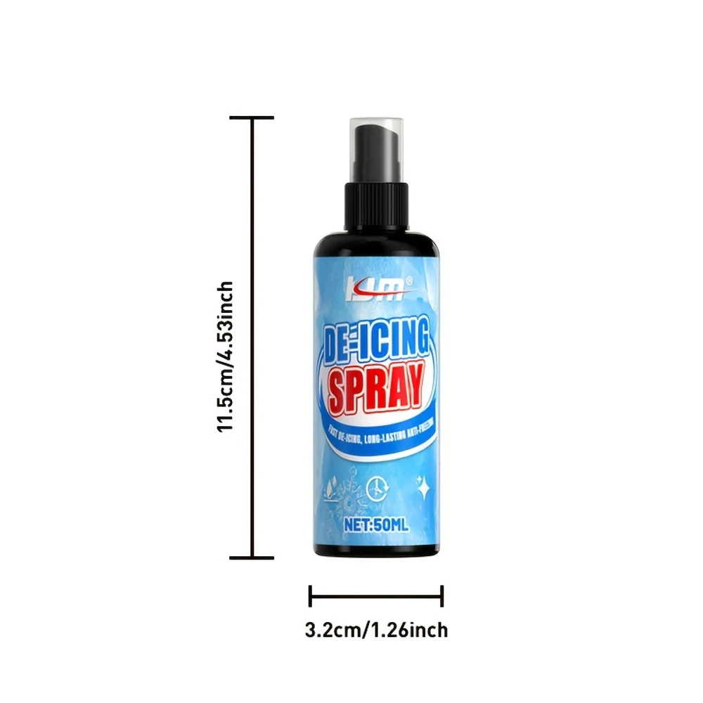 

Versatile Spray for Melting Snow And Ice – Rapid 3-Second Ice Removal | Durable Anti-Freeze Shield | Suitable for Windshields, W