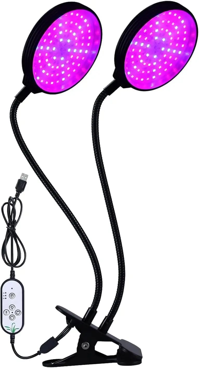 

Full Spectrum LED Grow Light for Indoor Plants, Dimmable with Auto Timer