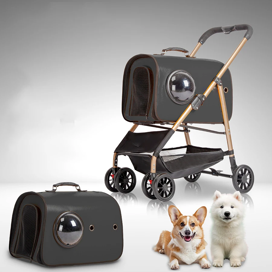 

Dog Folding Stroller on Sale Hot Dog Trolley for Pet Travel Carrier
