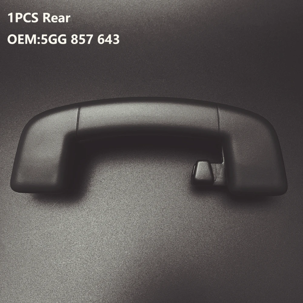 Para VW Golf 7 7,5 MK7 pasamanos  techo  coche negro tiradores  techo interior 5GG 857 607 5GG857643 5G0857643 5G0857607 5GG 857