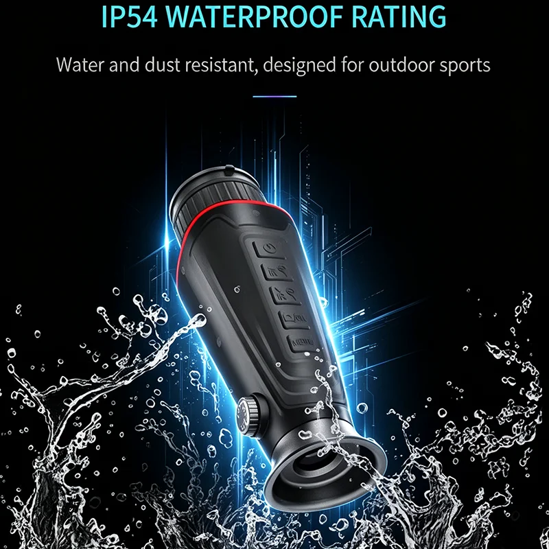 Digital Night Vision Monocular, 8X Zoom IP54 Waterproof Handheld Infrared Telescope for Outdoor Camping Wildlife Observation