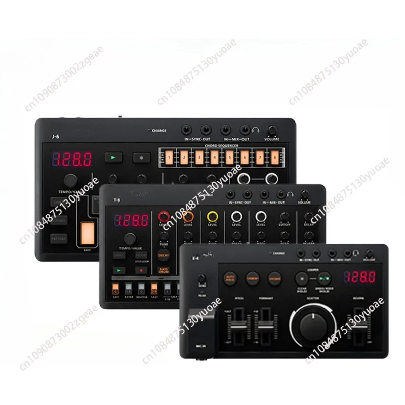 Compact Mini E-4 Vocal Effector J-6 Chord Synthesizer T-8 Rhythm Drum Machine