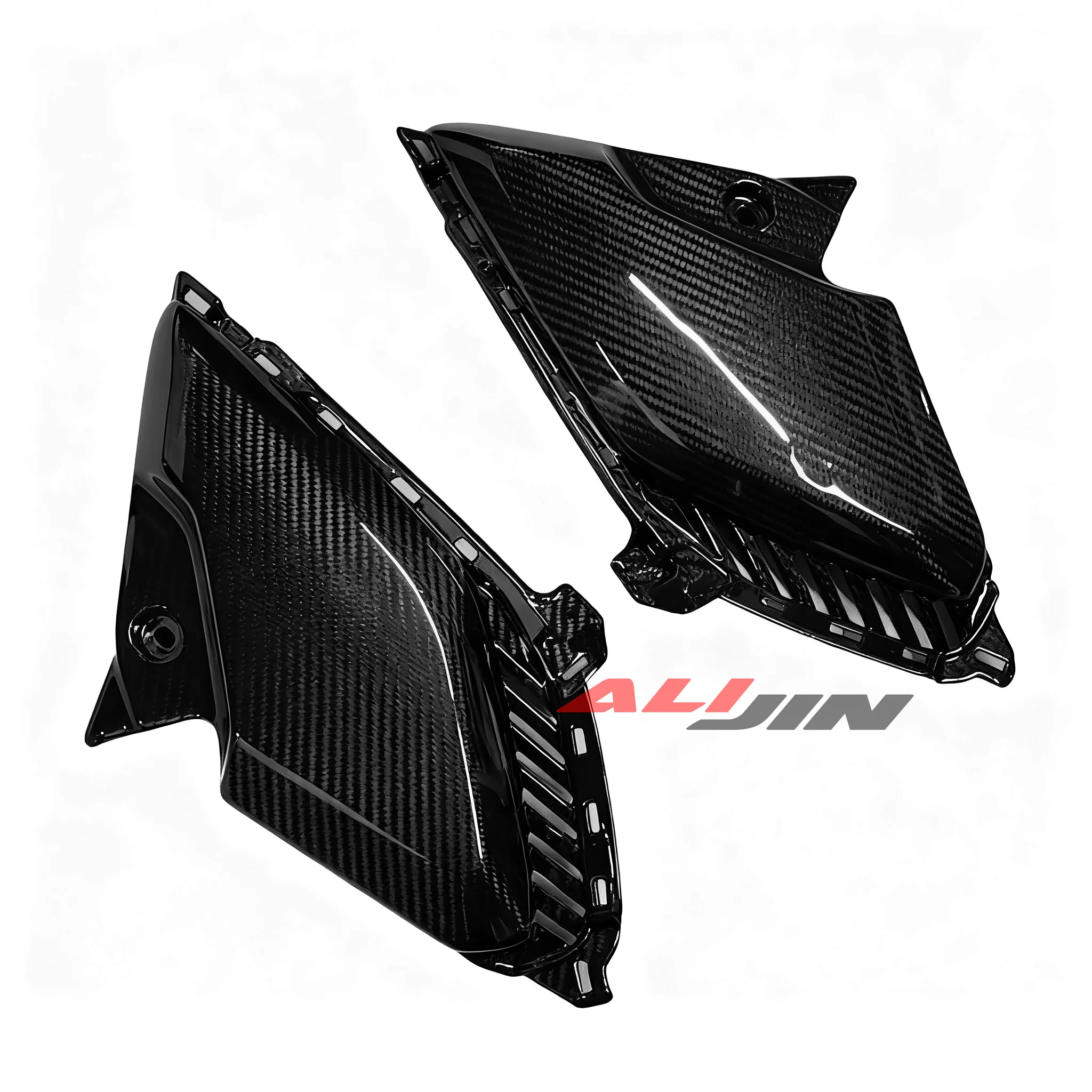 

Настоящее углеродное волокно для YAMAHA Xmax 300 Xmax300 2023 2024 2025, боковой обтекатель Airtake, нижняя панель сиденья, крышка капота мотоцикла