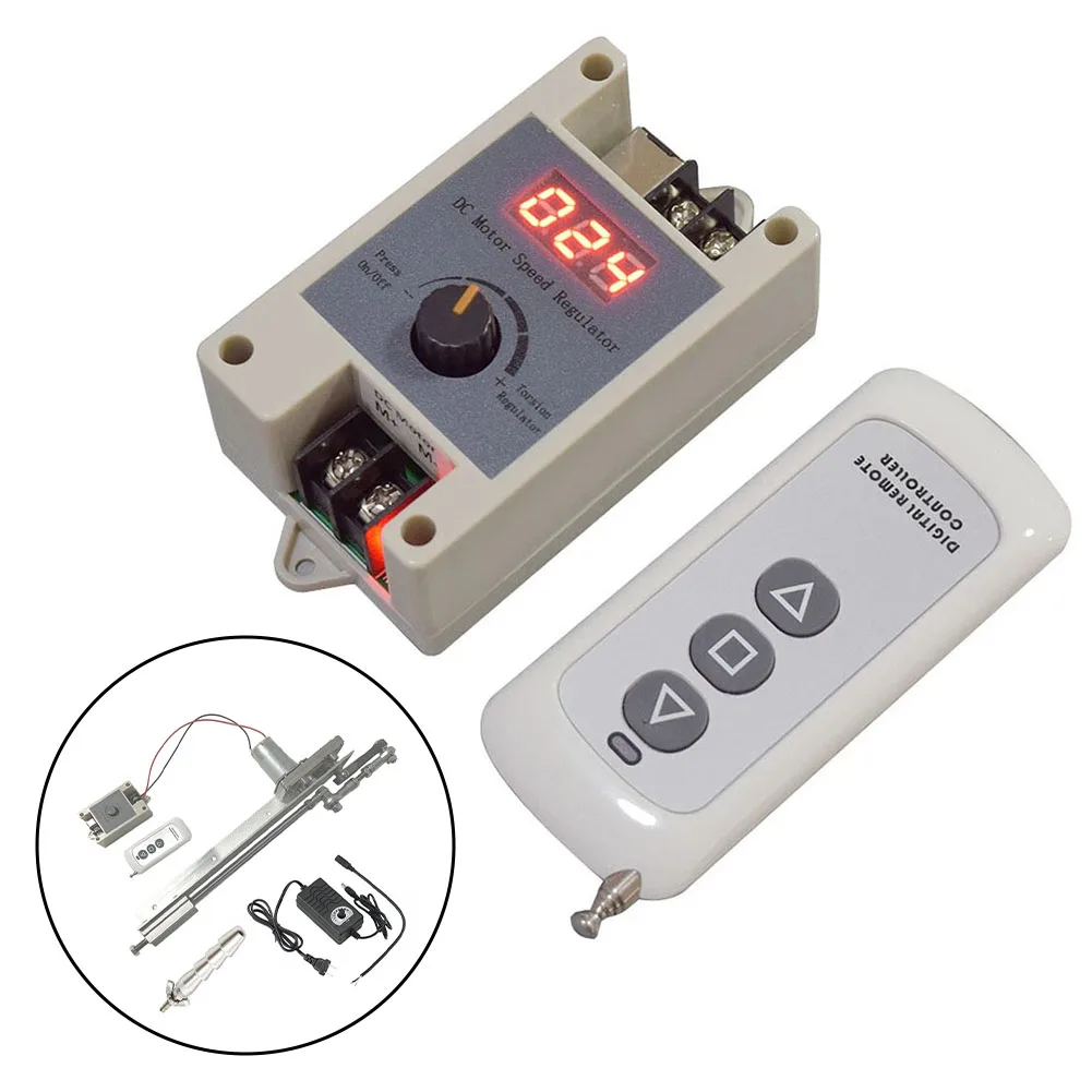 DC 12/24V Remote Controller For Reciprocating Linear Actuator Motor DC Motor Controller For DIY Machinery Small Conveyor Devices