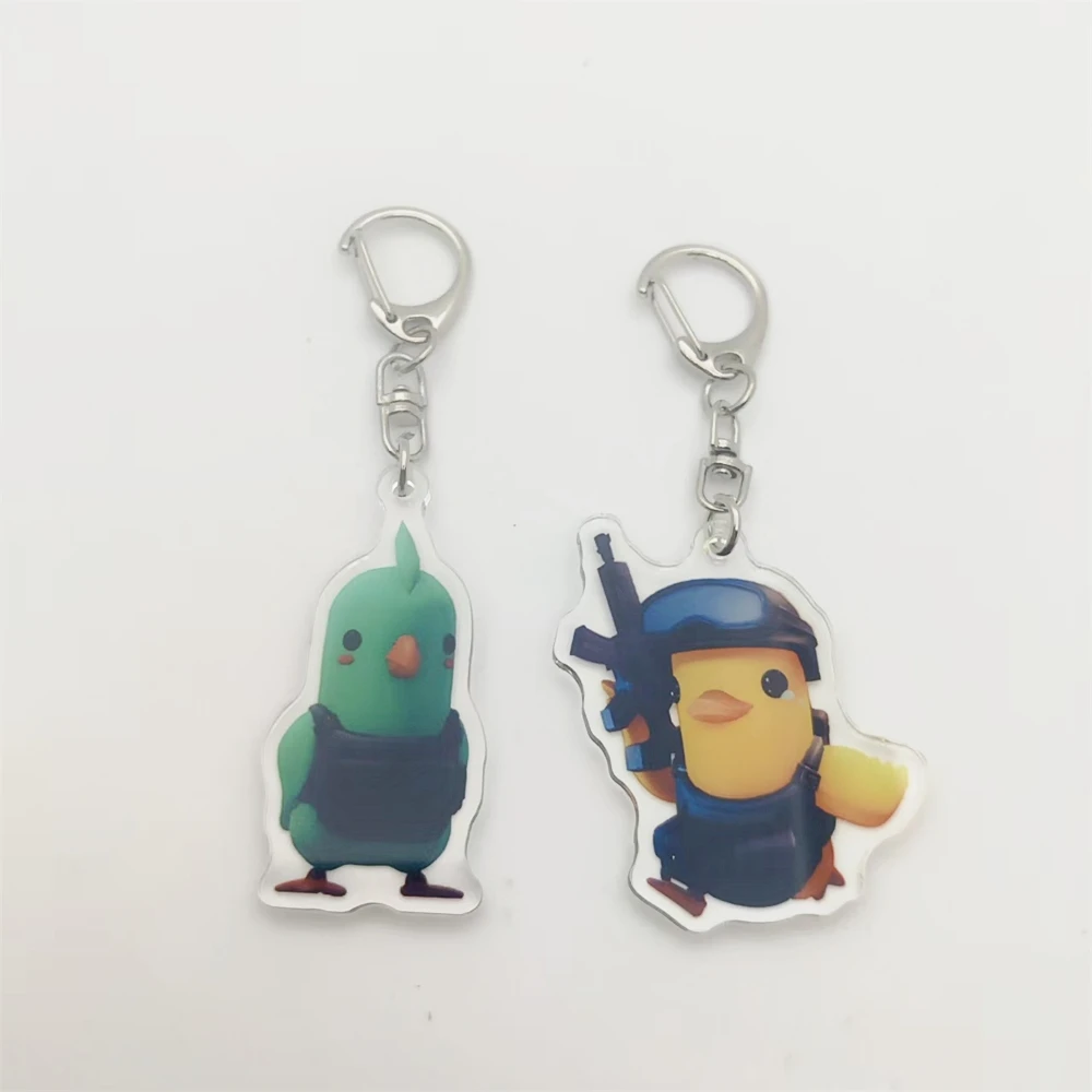 البخار لعبة جديدة الهروب من Duckov سلسلة مفاتيح مصنوعة من الأكريليك أنيمي المتحمسين المدرسية سحر مفتاح سلسلة تقديم هدية لصديق #2