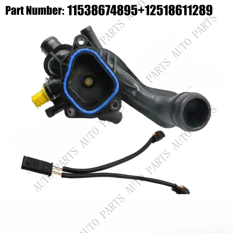 A+ for Thermostat Housing with Adapterfor Mini Cooper R55 R56 R57 R59 R60 Countryman