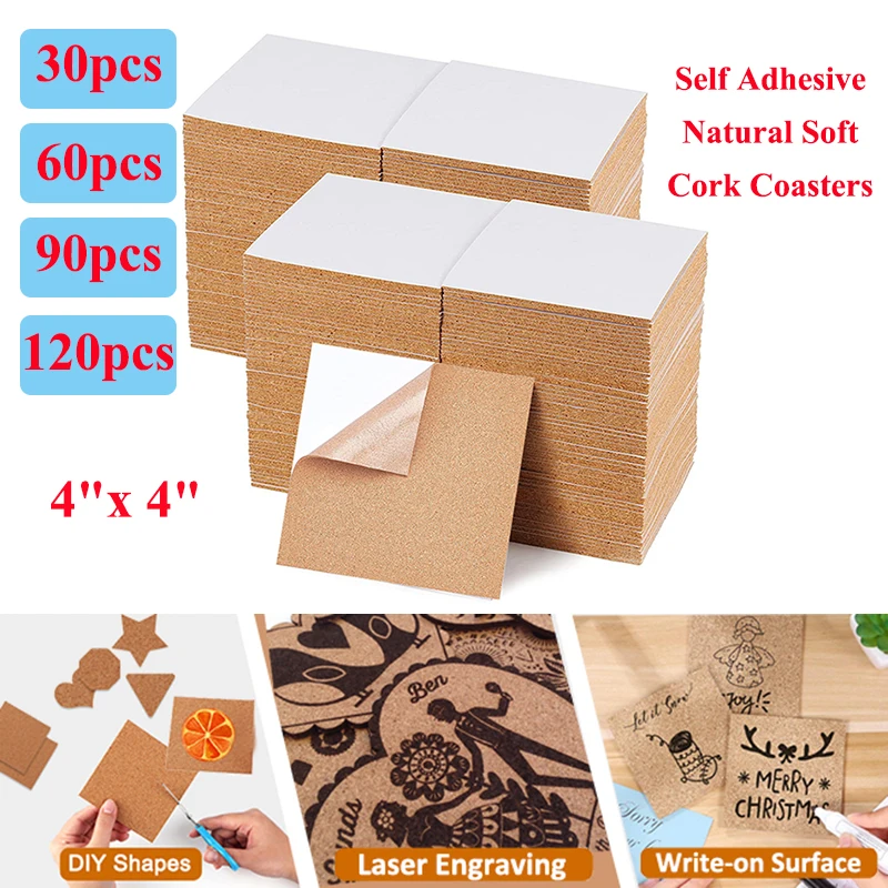 30/60/90/120Pcs Self Adhesive 4