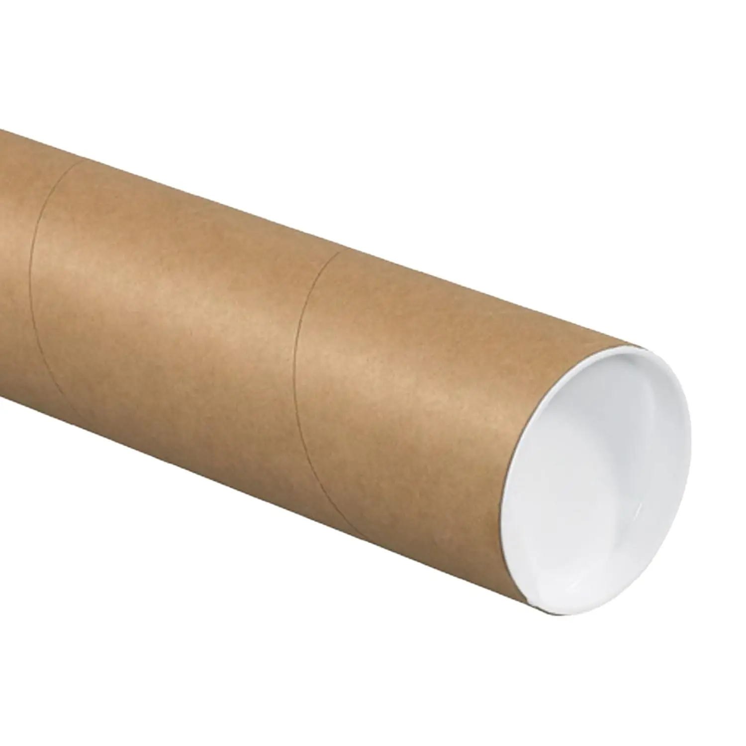 

3" x 26" Corrugated Mailing Tubes, 24-Pack for Posters, Blueprints, Artwork