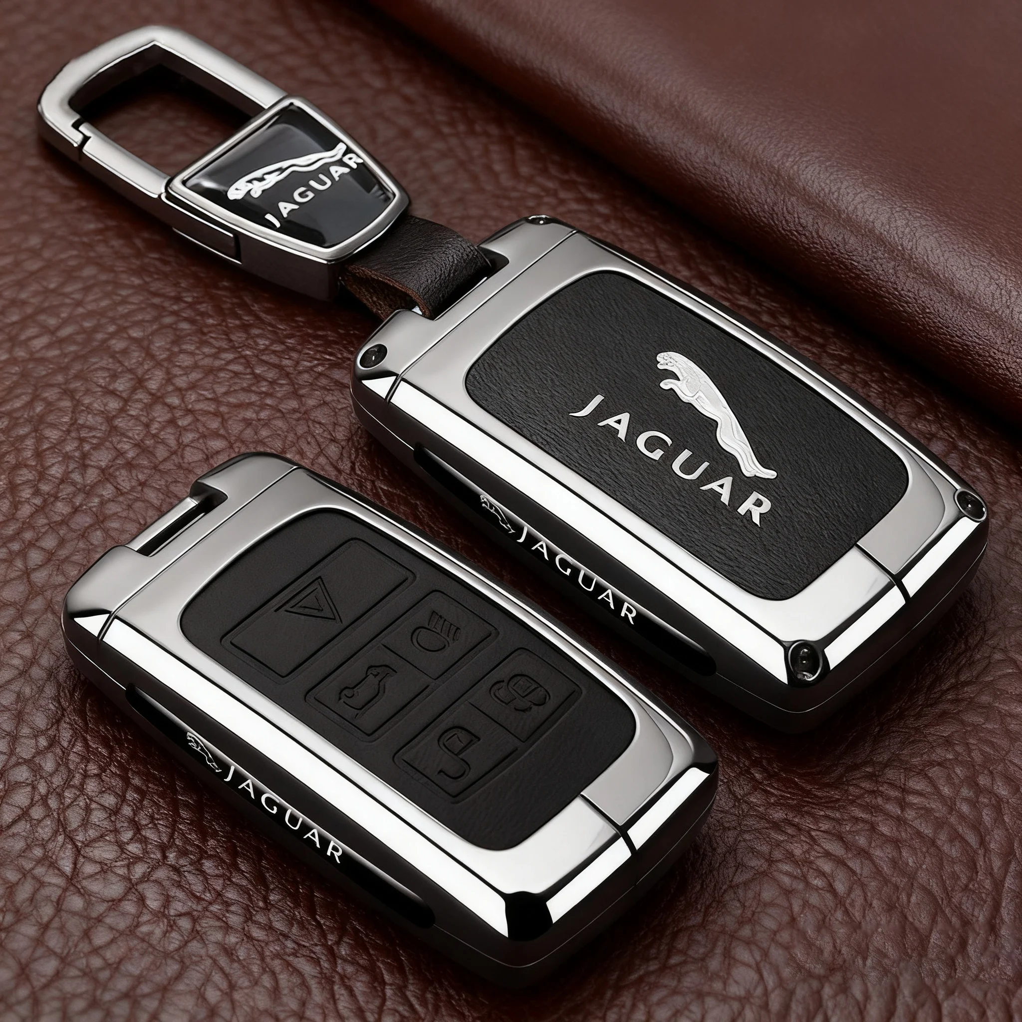 Funda protectora para llave de coche, carcasa para Land Rover Range Rover Sport Evoque Freelander, para Jaguar XF XJ XE XJL XF, llavero