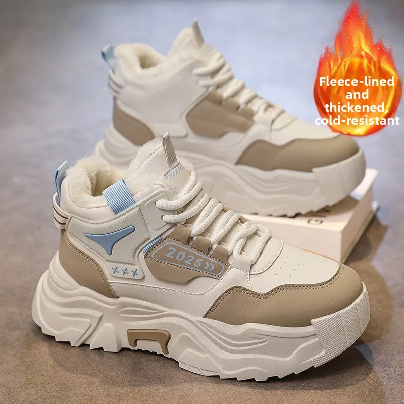 Men's Winter Outdoor Snow Boots Warm Fce Lined Casual Sports oes Leather And Fur Design Low Cut Leisure Boots