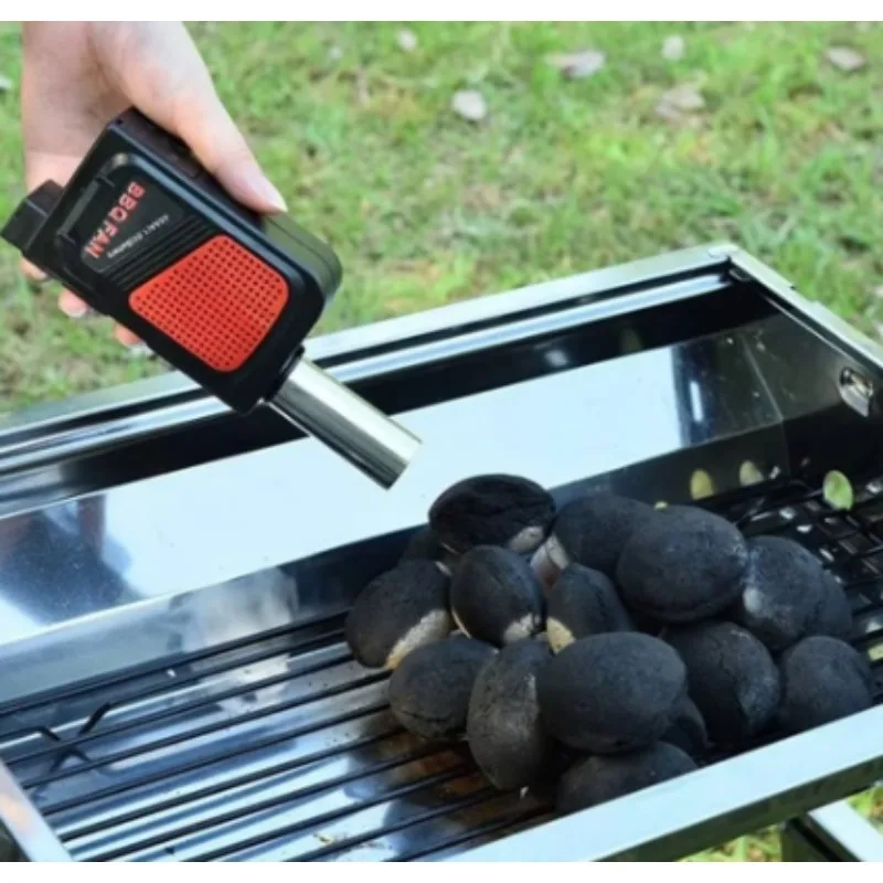 Portable Blower Handheld Electric Barbecue Cooking Air Box Outdoor Camping Barbecue Picnic Baking Fire Air Box Tool Accessories