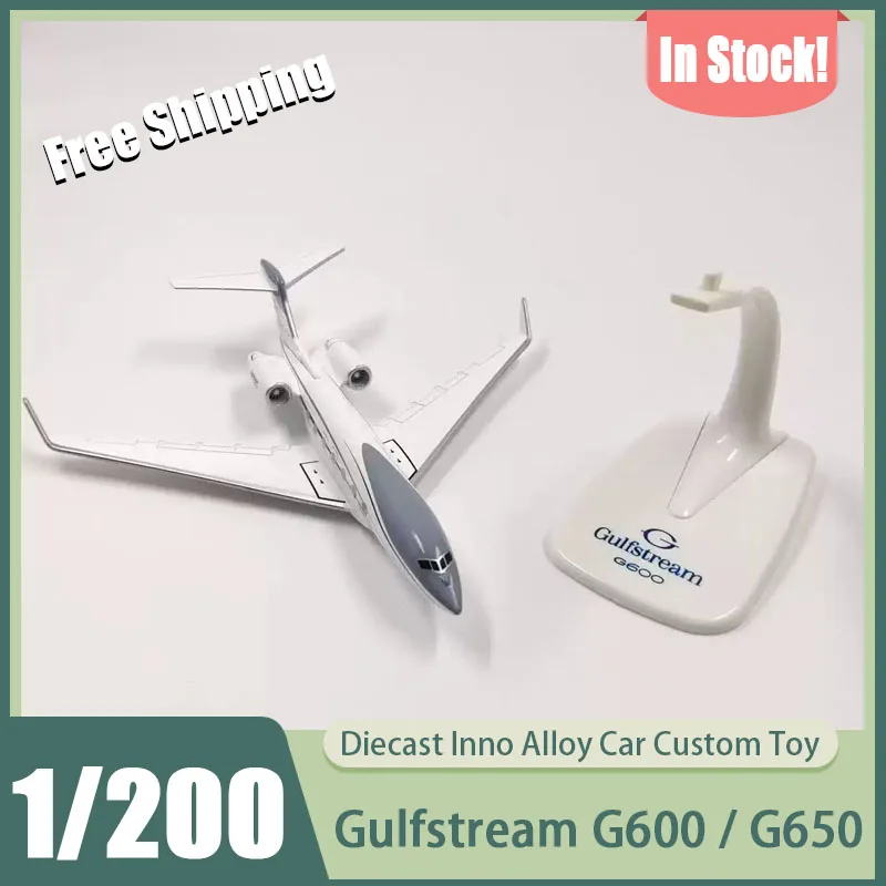 1:200 Gulfstream Business Alloy Aircraft Set G600 Prototype Livery G650 Sunair Livery 16cm Static Diecast Private Jet Models Toy
