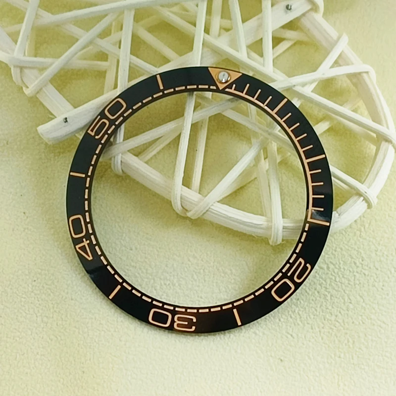 세라믹 베젤 인서트 링, 씨마스터 300 시리즈에 적합, 시계 교체 액세서리, 내경 30.5mm 케이스 링, 38mm 경사