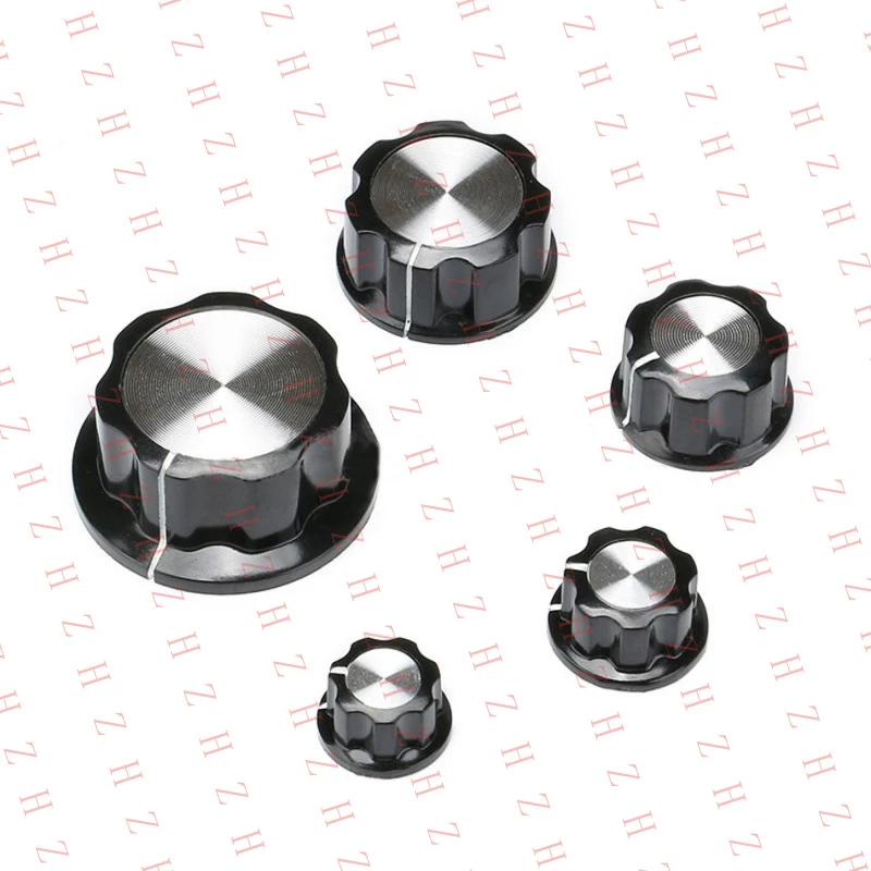 

U+ Potentiometer Knob Bakelite Rotary Knob Cap Volume Control 6 mm Shaft A01- A05（Minimum order 10 pieces）
